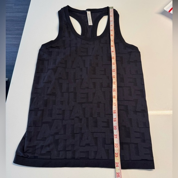 Athleta Momentum Tank Top Black Logo Racerback Athletic Workout Size Small - Picture 9 of 9